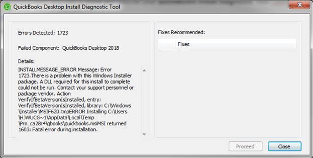 Quickbooks install the diagnostic tools